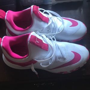 Like Brand New nike pink and white kay yow shoes!!